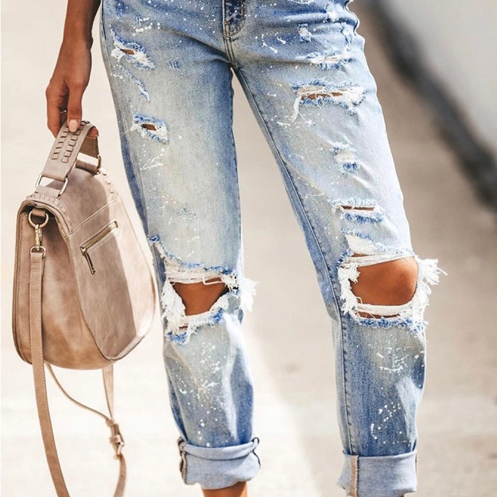 New Layla paint splat jeans!